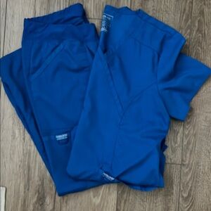 Cherokee Blue Scrubs Set